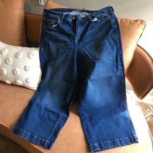 Torrid High Rise Wide Crop Vtg Stretch Jeans Sz 14